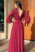 VESTIDO DE FESTA COM MANGA LONGA MONTREAL MARSALA - comprar online