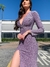 VESTIDO LONGO ELAINE EM LUREX ROXO na internet