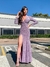 VESTIDO LONGO ELAINE EM LUREX ROXO