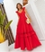 VESTIDO LONGO EM LAISE VERMELHO - loja online