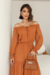 VESTIDO LONGUETE BOHO CHIC TERRACOTA - loja online