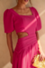 VESTIDO MIDI DETALHE CINTURA PINK na internet