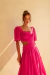 VESTIDO MIDI DETALHE CINTURA PINK