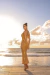 Imagem do VESTIDO MIDI EM PAETÊ COM BUSTO DRAPEADO DOURADO