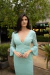 VESTIDO MIDI MANGAS LONGAS EM RENDA VERDE TIFFANY - loja online