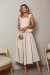 VESTIDO LONGUETE EM LINHO - comprar online