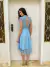 VESTIDO MIDI CLOE AZUL SERENITY - comprar online