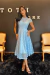 Imagem do VESTIDO MIDI CLOE AZUL SERENITY