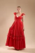 VESTIDO LONGO EM LAISE VERMELHO - comprar online