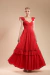 VESTIDO LONGO EM LAISE VERMELHO - loja online