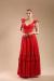 VESTIDO LONGO EM LAISE VERMELHO - comprar online