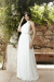 VESTIDO DE NOIVA BRUNA EM MUSSELINI COM GOLA - Toth Store | Vestido de Festa | Moda Feminina