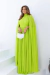 VESTIDO DE FESTA COM CAPA NÃO REMOVÍVEL VERDE LIMA na internet