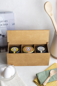 CAJA #8 (X3 200ML+ Caja de Madera) • Ajo , cúrcuma & clásico • - comprar online