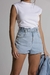 SHORT JEANS ALTO ABA B LAVAGEM CLARA