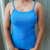 BLUSA REGATA MALHA ALÇA FINA SLOUDER AZUL