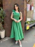 VESTIDO MIDI Um Ombro SÓ VERDE