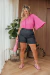 SHORTS PESPONTO PRETO