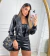 BLUSA CROPPED CURTO PAETE PRETO