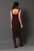 VESTIDO MIDI COM BUSTO VAZADO CAFE na internet