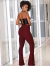 CALÇA BANDAGEM FLARE L MARSALA