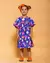 Vestido Premium Canto de menina roxo - comprar online