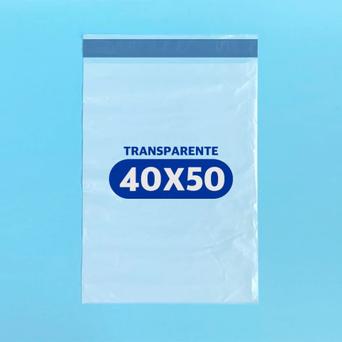 40x50 Envelope Plástico Transparente com Lacre - comprar online