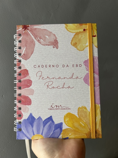 CADERNO EBD CAPA FLORES