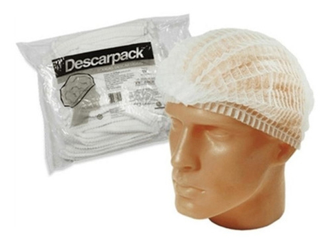 Touca Descartável Tnt Branca - 200 Un