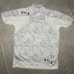 Camisa Oakley Golf Skull Bloom Quartz Mock Branca na internet