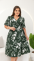Vestido Plus Size Elisa Verde Folhas - Bombys