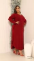 Vestido Plus Size Longo Manga Longa Com Bolso na internet