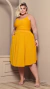 Saia Plus Size Rodada Com Bolso