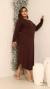 Vestido Plus Size Longo Manga Longa Com Bolso - comprar online