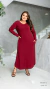 Vestido Plus Size Longo Manga Longa Com Bolso - comprar online