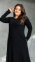 Vestido Plus Size Longo Manga Longa Com Bolso - Bombys