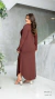 Vestido Plus Size Longo Manga Longa Com Bolso - loja online