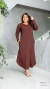 Vestido Plus Size Longo Manga Longa Com Bolso na internet