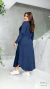 Vestido Plus Size Longo Manga Longa Com Bolso - loja online