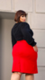 Saia Plus Size Lápis Secretária