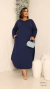 Imagem do Vestido Plus Size Longo Manga Longa Com Bolso