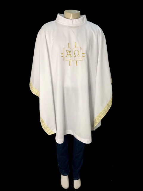 Embroidered lector alb - buy online