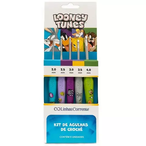 Kit 5 Agulhas de Crochê Looney Tunes 2 ao 4