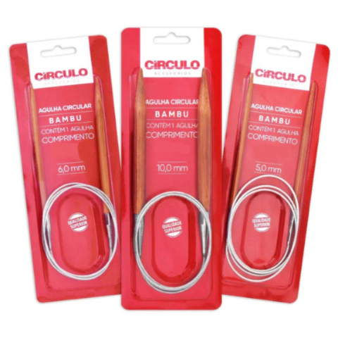 AGULHA CIRCULAR BAMBU 80CM CIRCULO