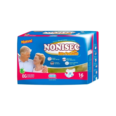 Pañales Nonisec | Anatómicos Extra Protección | Eg 16uni. - comprar online