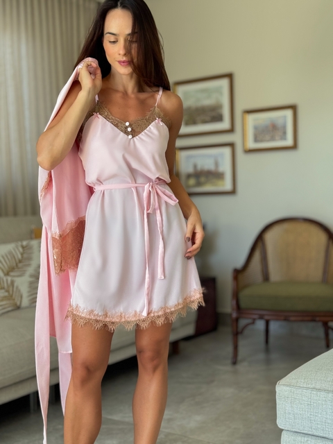 Camisola Nonna rosa curta