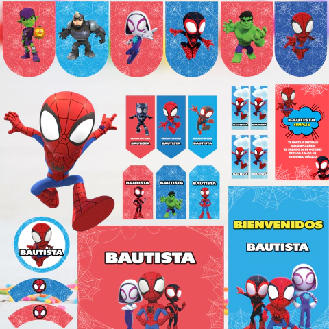 Kit imprimible para Cumpleaños: Spidey y sus sorprendentes amigos