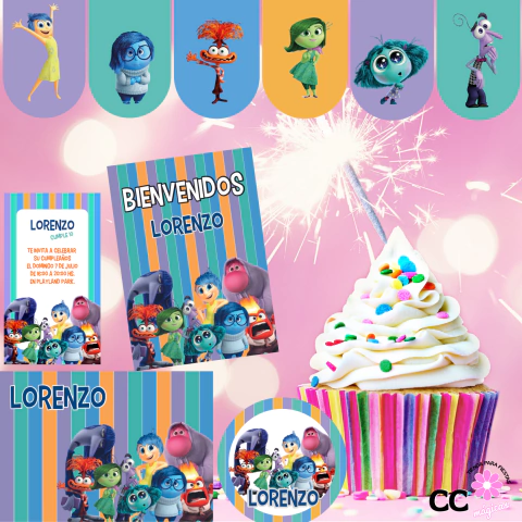 Kit imprimible para Cumpleaños : Intensamente 2 - Inside Out 2