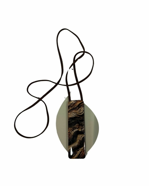 Colar Maxi Longo Dupla Face Artesanal 10 MDF - Vest Bellas - comprar online