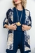 Conjunto Feminino 3 Peças Regata, Calça e Cardigan Estampado - comprar online